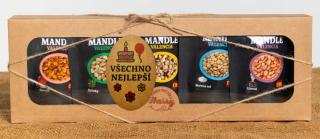 Dárková sada Španělských mandlí mix 5ks všechno nejlepší