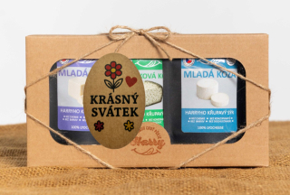Křupavý sýr Dárková sada 3 druhů lyo sýrů nejen od kozičky krásný svátek