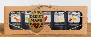 Křupavý sýr Dárková sada 5 druhů lyo korbáčiků od Bači děkuji mami