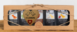Křupavý sýr Dárková sada 5 druhů lyo korbáčiků od Bači s láskou