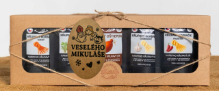 Křupavý sýr Dárková sada 5 druhů lyo korbáčiků od Bači veselého Mikuláše