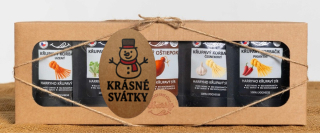 Křupavý sýr Dárková sada 5 druhů lyo korbáčiků od Bači krásné svátky Mikuláš