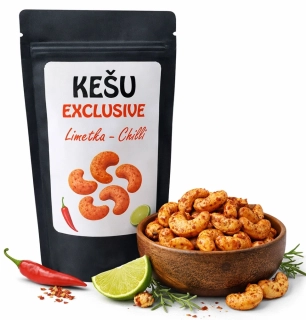 Kešu EXCLUSIVE Limetka a Chilli 80g