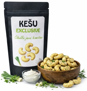 Kešu EXCLUSIVE smetana s cibulkou 80g