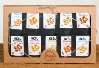 Dárková sada Kešu EXCLUSIVE mix 10 druhů TOP CHUŤ
